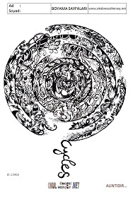 Mandala boyama sayfaları